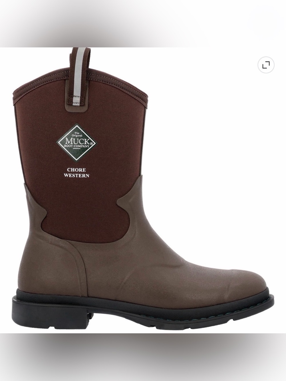 Muck Boot Company Chore Western Men's Brown Pull-On Work Boot 9 NWT